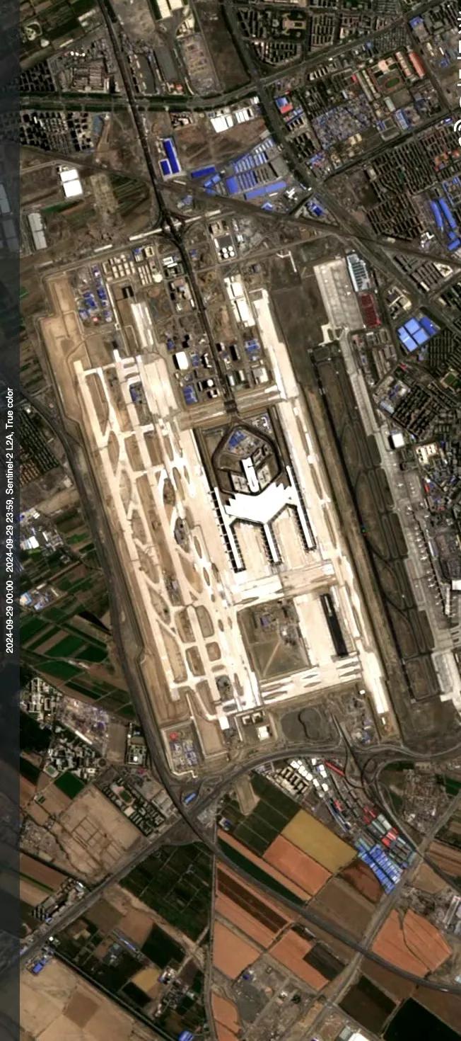 乌鲁木齐天山机场最新卫星图（9.29）