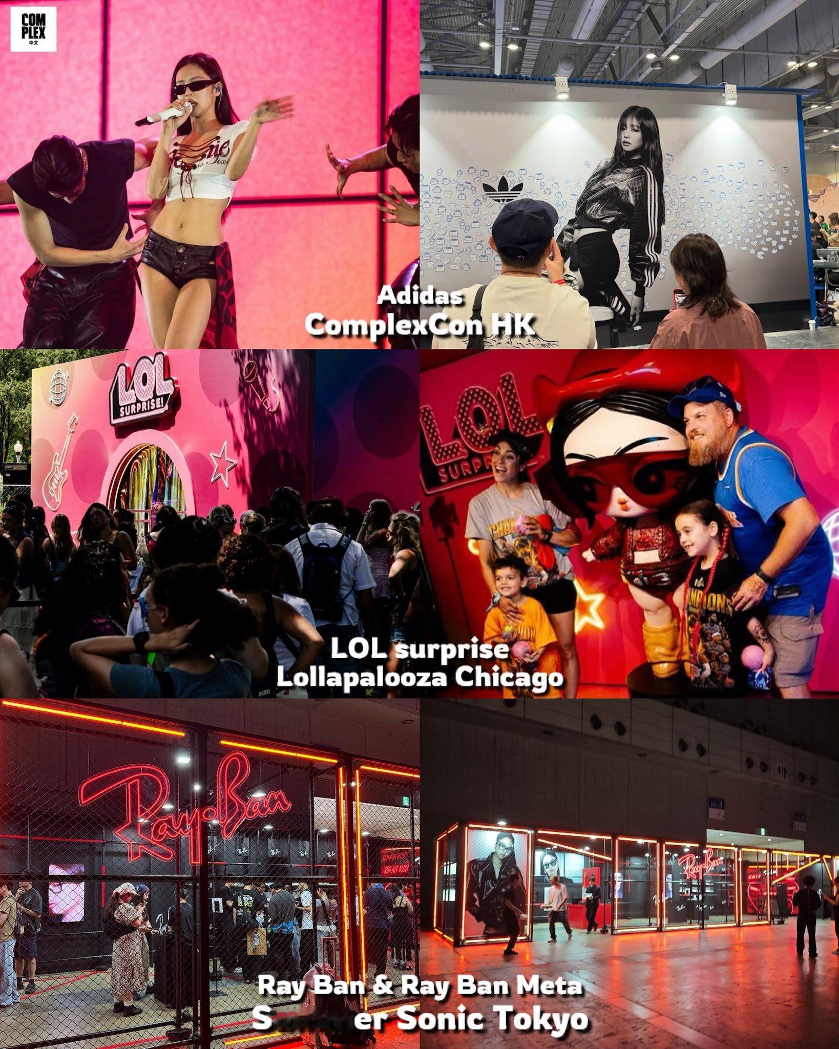 全球音乐节都有不同品牌赞助快闪的商务女王：🇨🇳complexHK x Adi