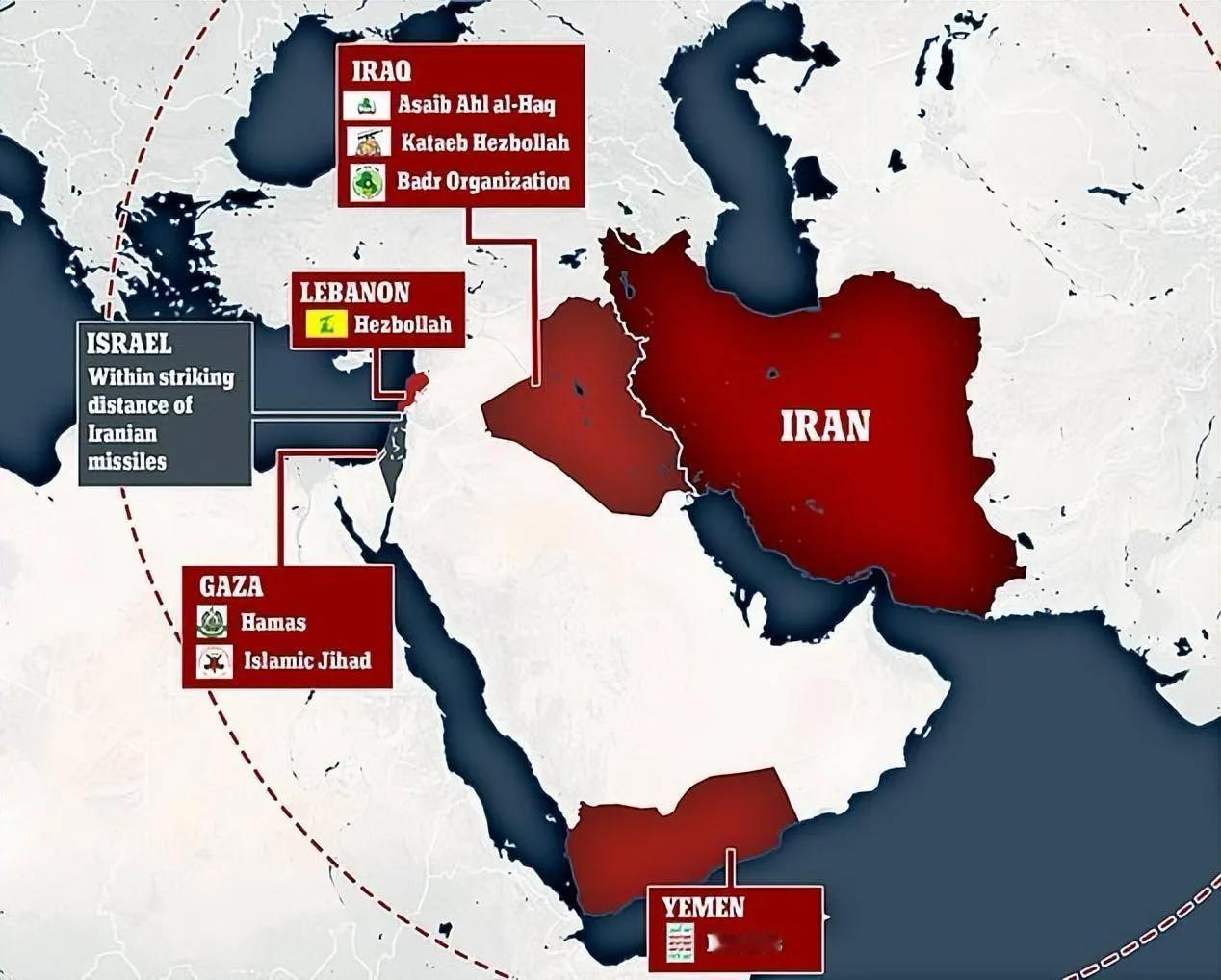 伊朗构建的抵抗之狐都是些什么组织？哈马斯、黎巴嫩真主党、也门胡塞武装、伊拉克什叶