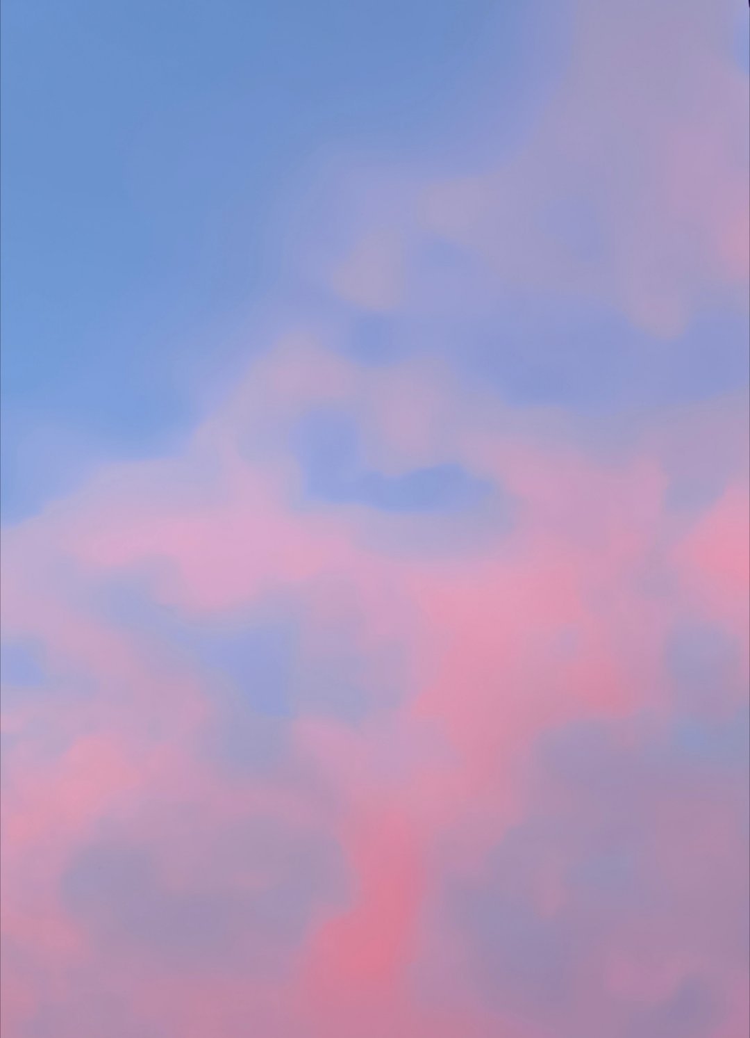 蓝粉色的天空 