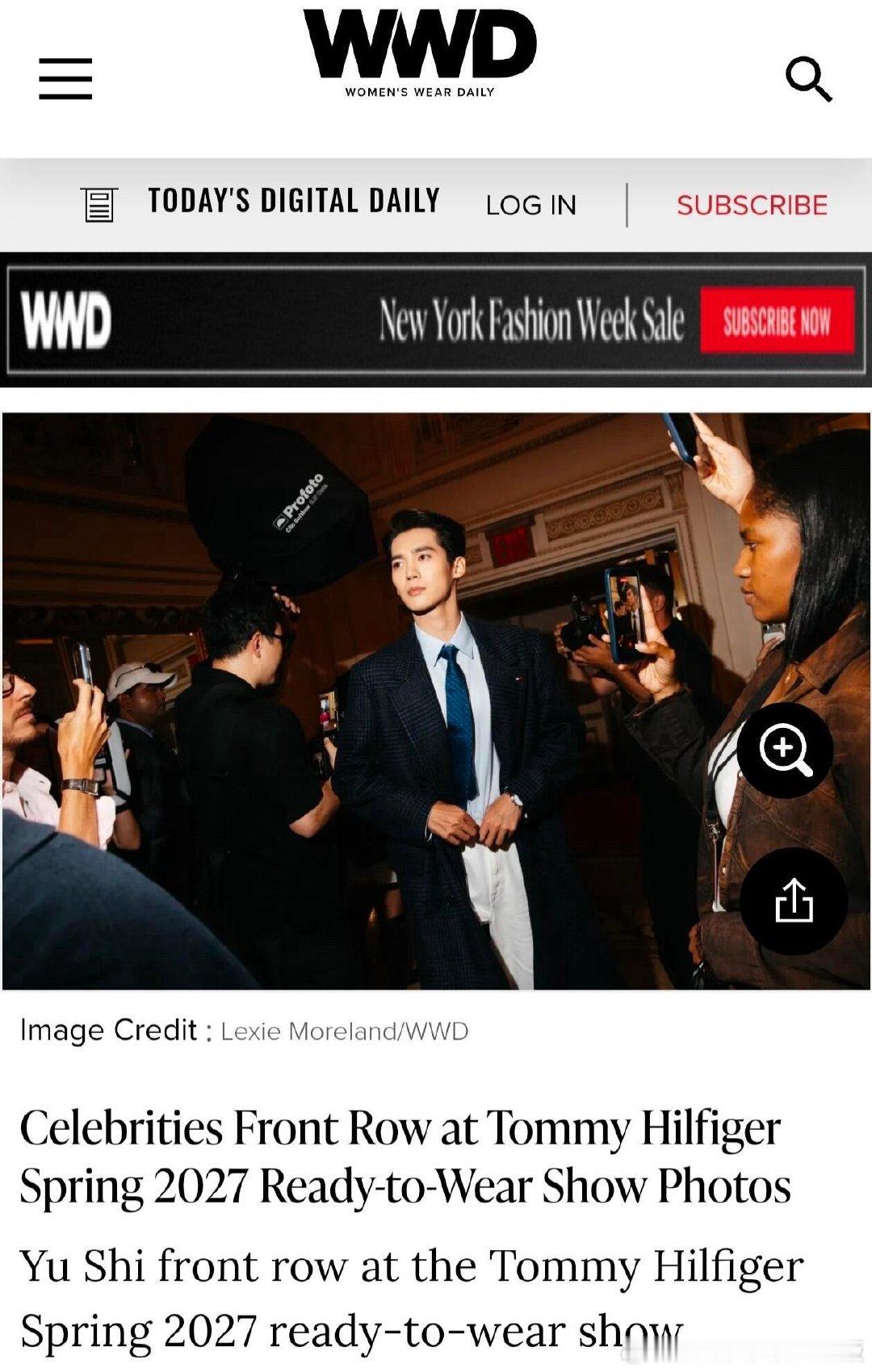 WWD报道于适的这张图，堪称今年内娱年度最佳神图了，于适已经不仅仅是脸状态牛了，