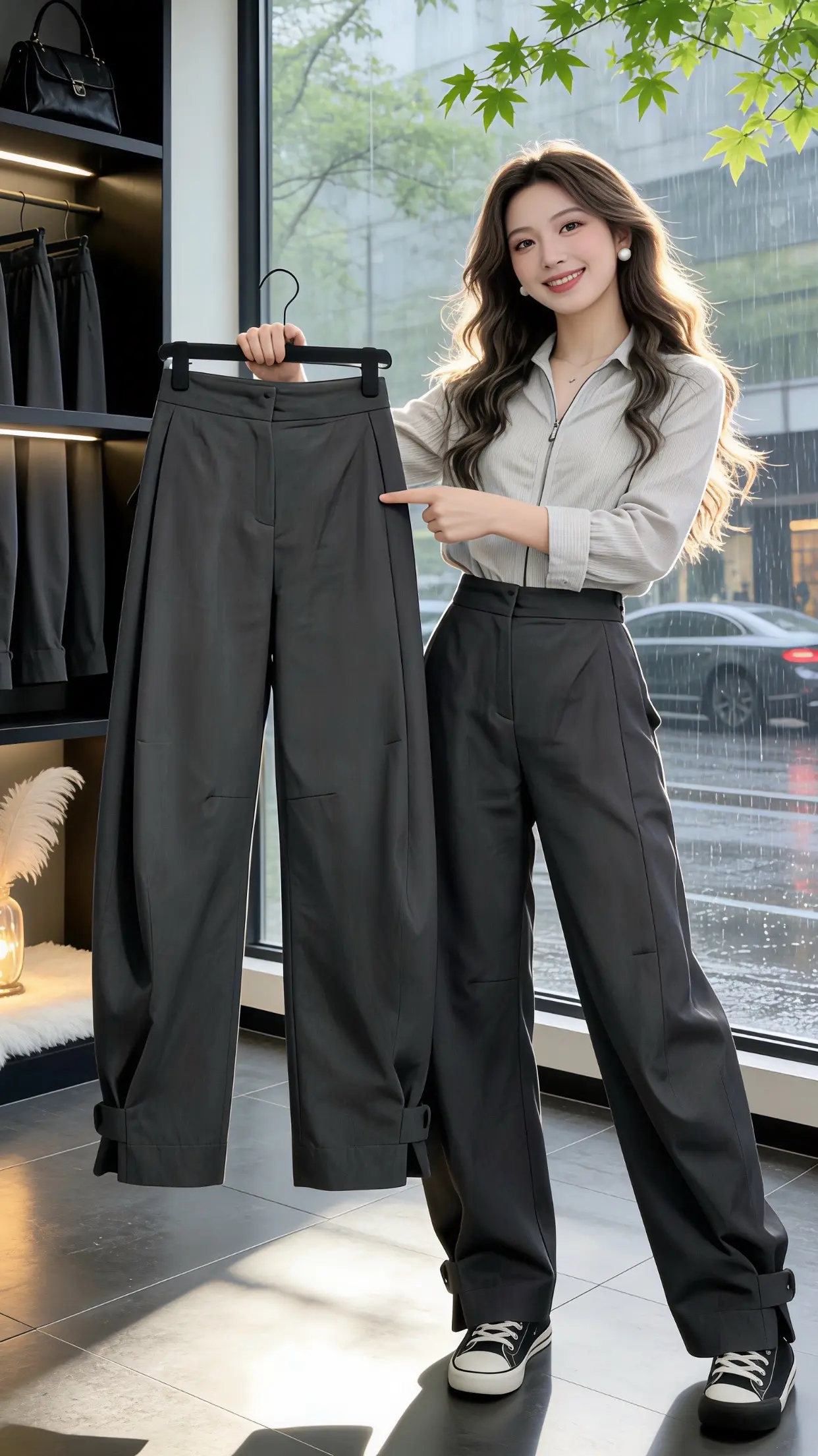 这才是女生们想找的裤子吧 百搭神裤人手一条 修饰腿型的裤子 通勤穿搭被...