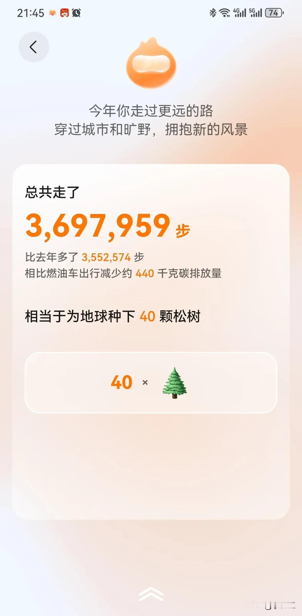 拍一张你们爬山的照片来看看2024年走了369万步，2683公里，相当于每天平均