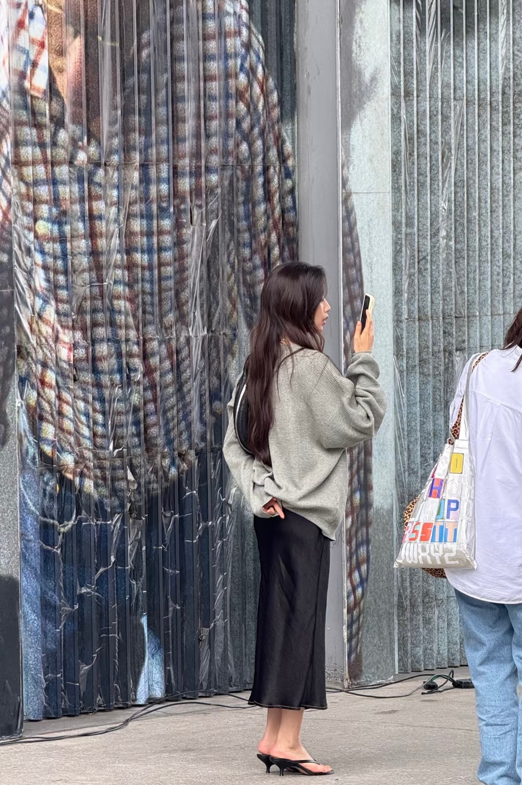韩国唱片店偶遇文佳瑛网友唱片店偶遇文佳瑛 好松弛的欧尼 ​​​