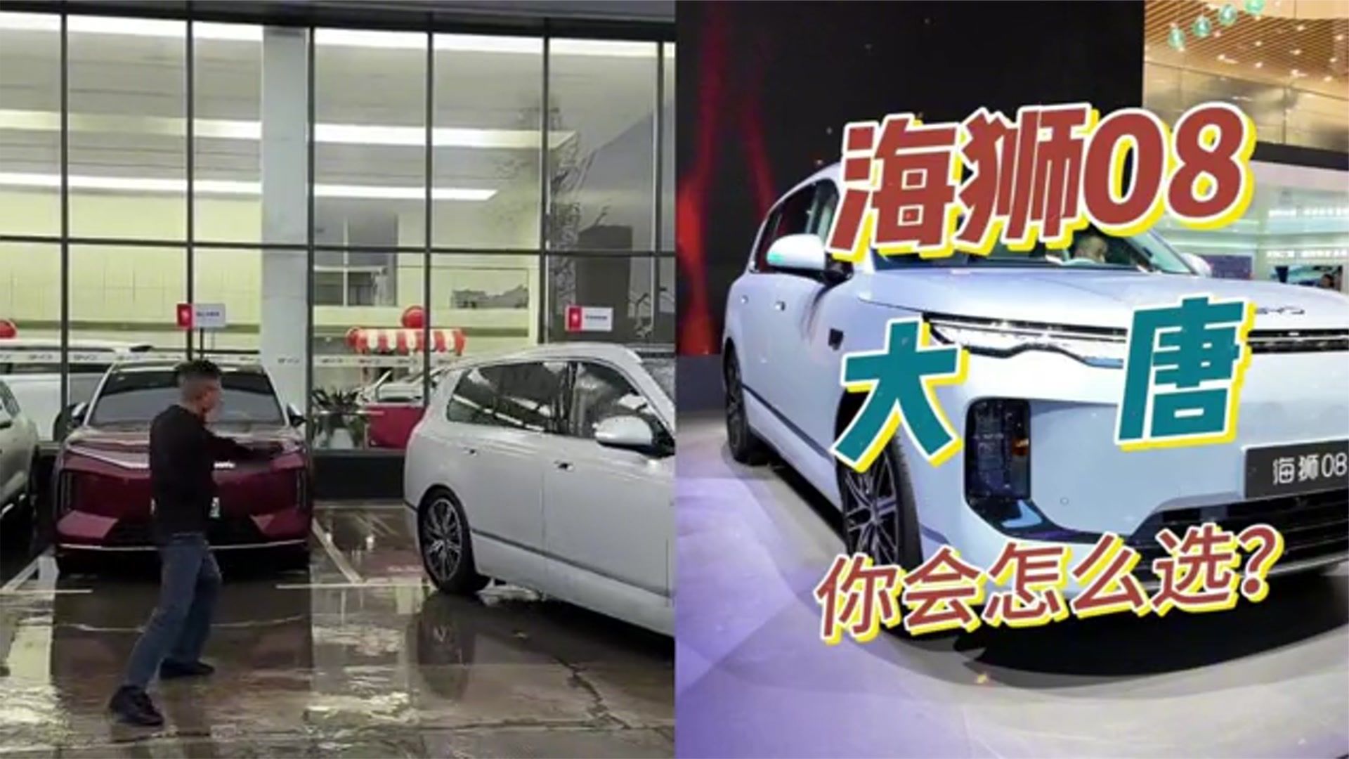 比亚迪旗舰，海狮08和大唐气场对比！你会选哪辆？
