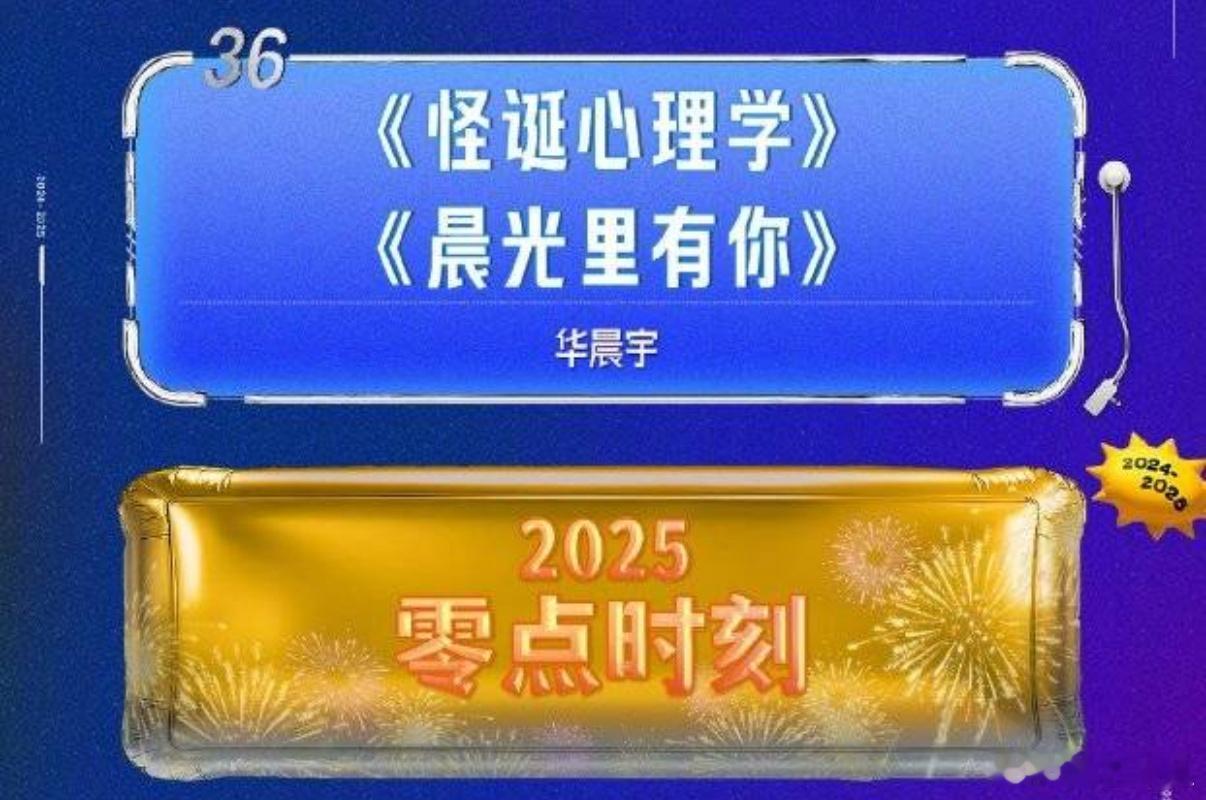 华晨宇湖南跨年晚会压轴  啊啊啊华晨宇连续五年压轴！！今晚将带来《怪诞心理学》《