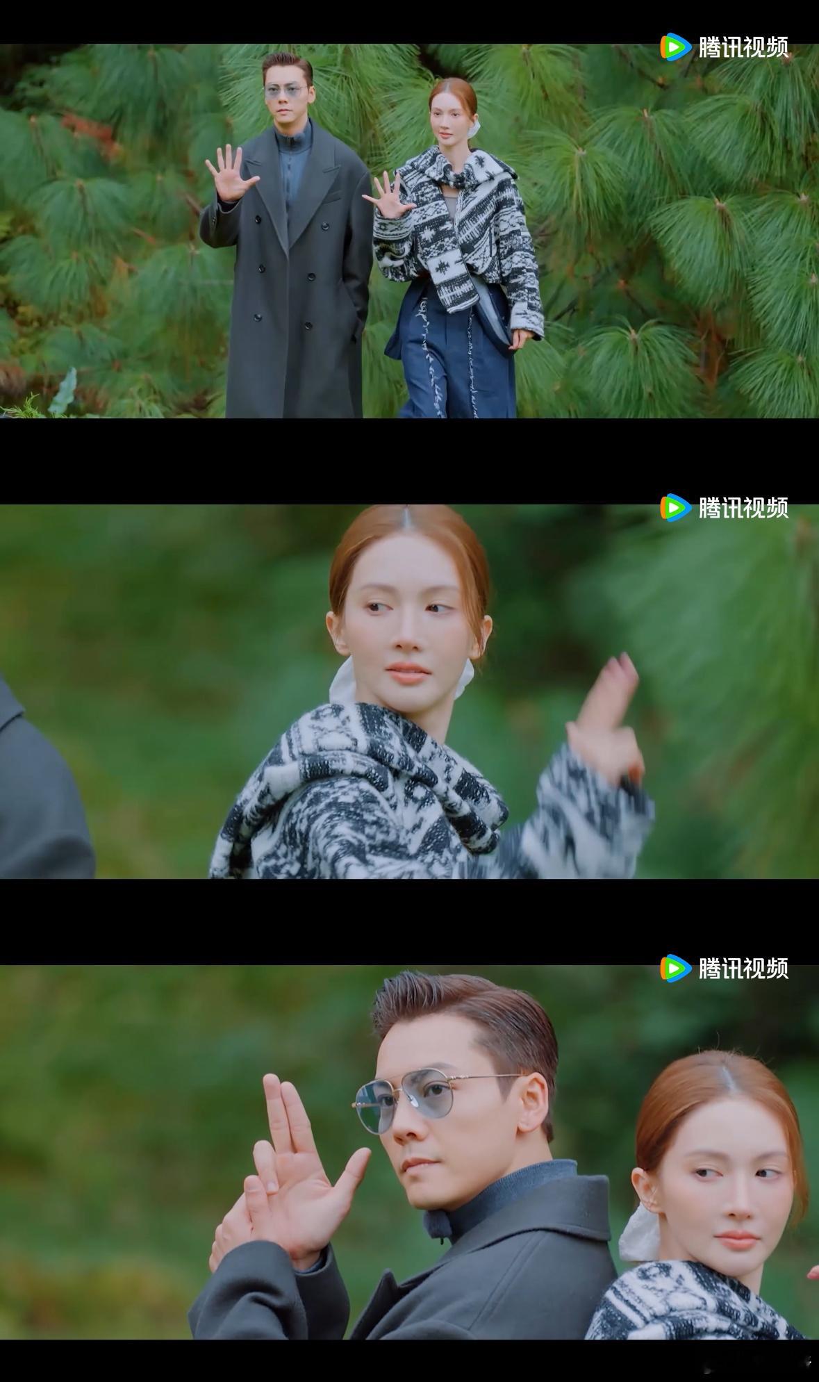 金晨和陈伟霆的“史密斯夫妇”太绝了！两人默契十足，一摆pose就直接燃炸现场，简