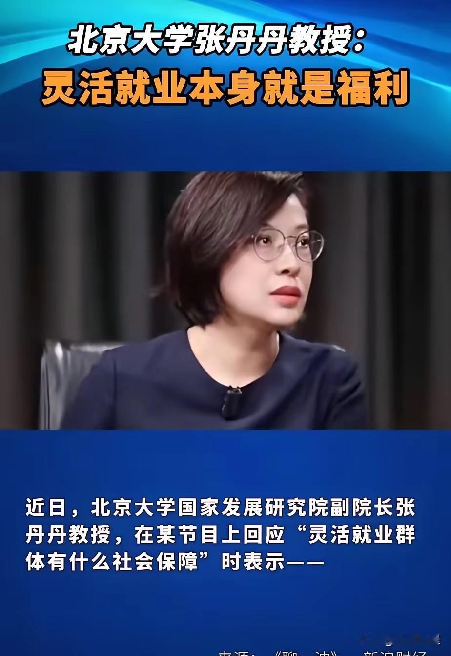 又一句逆天言论：灵活就业本身就是福利，这是什么的脑子才能说出这种话，被骂真是活该