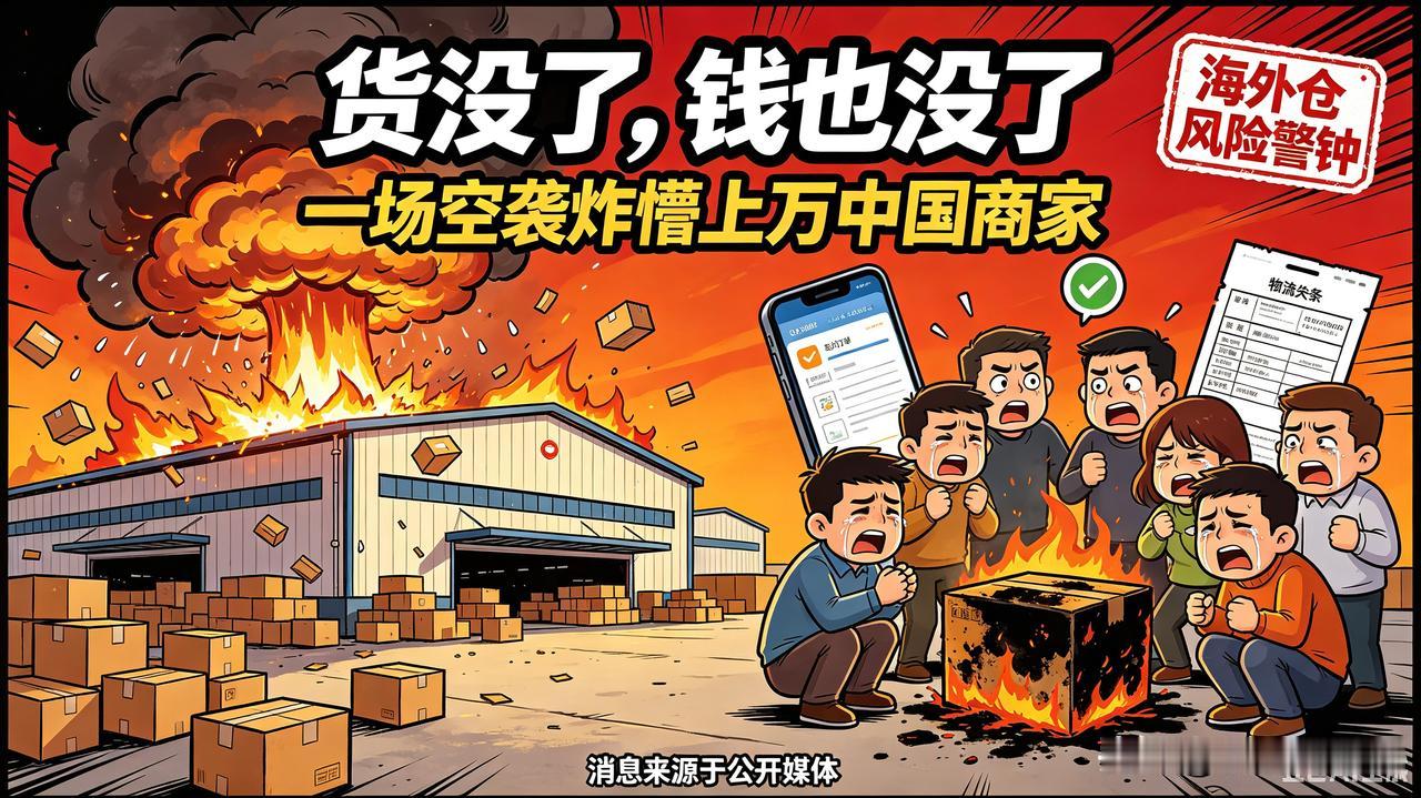 一场空袭，炸没了上万中国商家的全部身家😭
 
最近跨境圈子彻底炸锅了，无数外贸