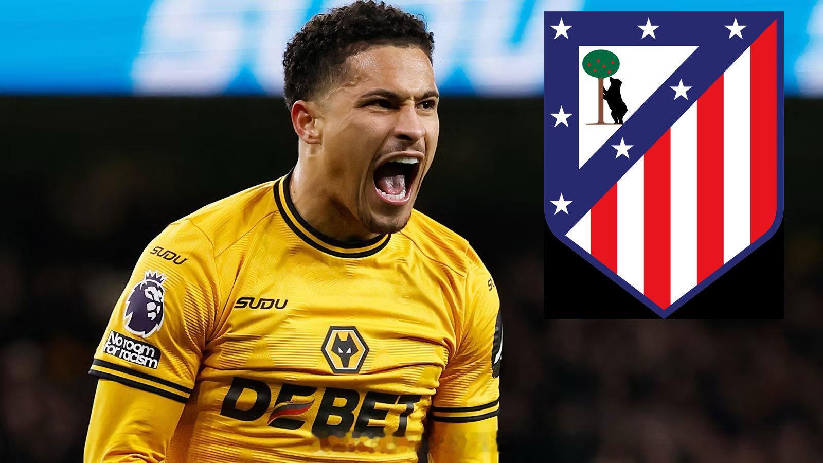 【马竞挖角狼队核心】TA消息，西甲劲旅，欧冠四强球队马德里竞技，正在研究夏窗引进