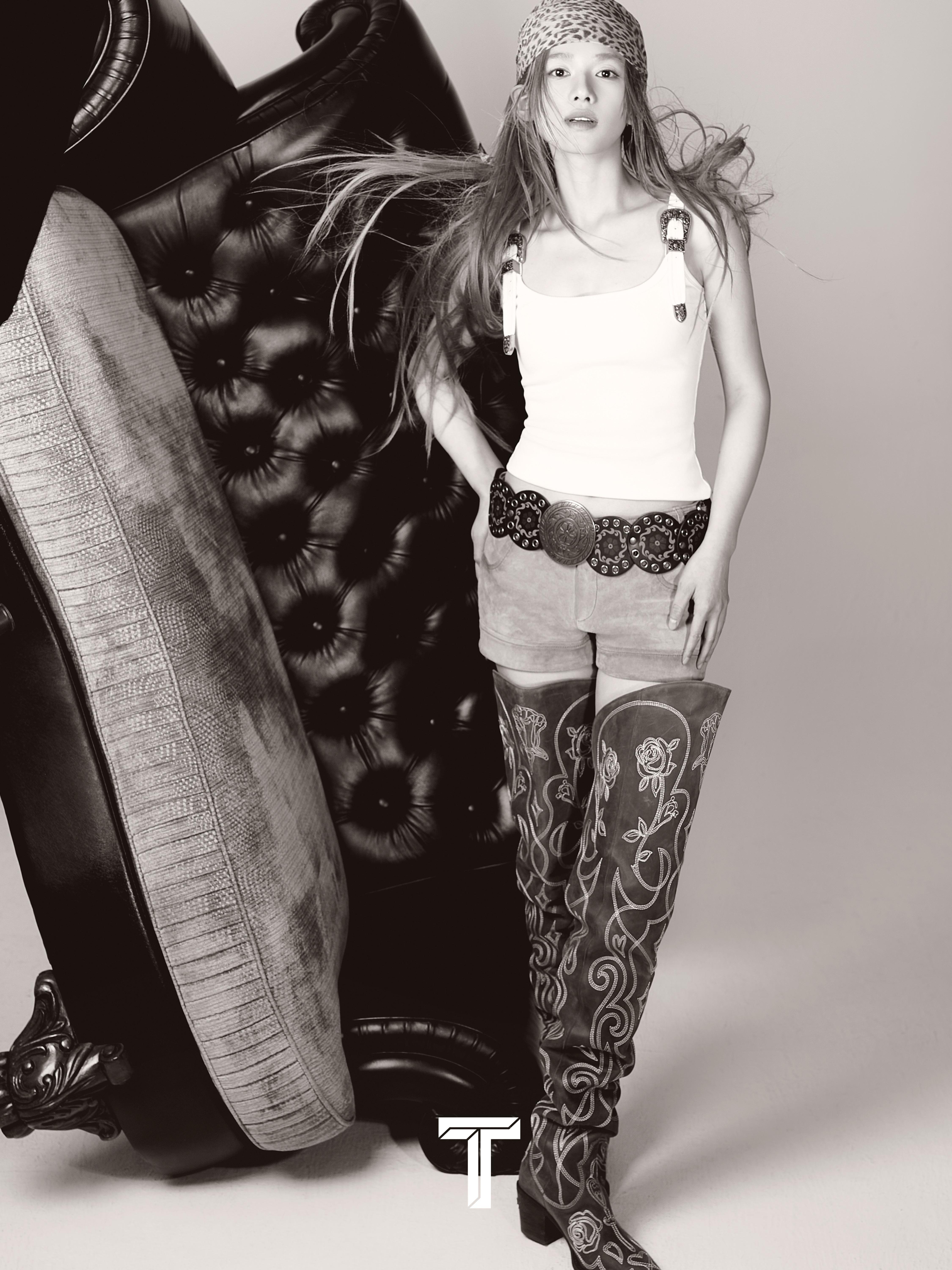 张婧仪T锦绣四月刊封面✨张婧仪旷野牛仔橘发我竟还从没见过这样风格的婧仪😭超美啊