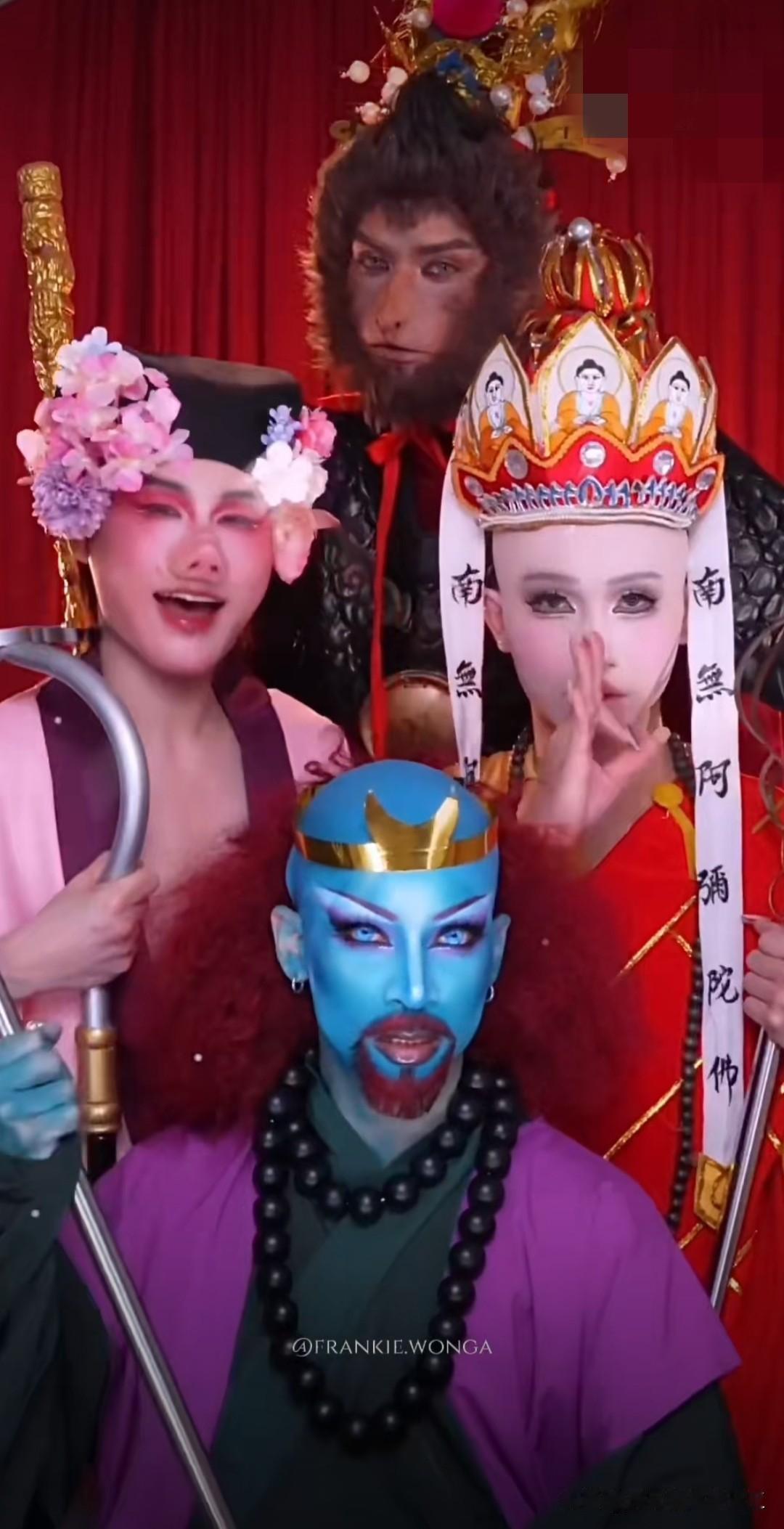 泰国抽象版《西游记》师徒四人！