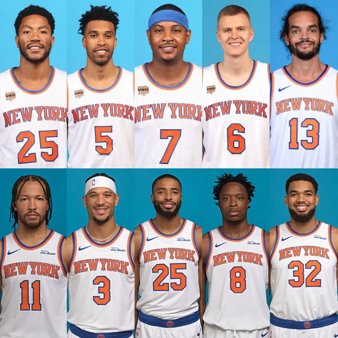 尼克斯队16-17赛季揭幕战中的首发VS今年的夺冠首发阵容！德里克·罗斯、考特尼