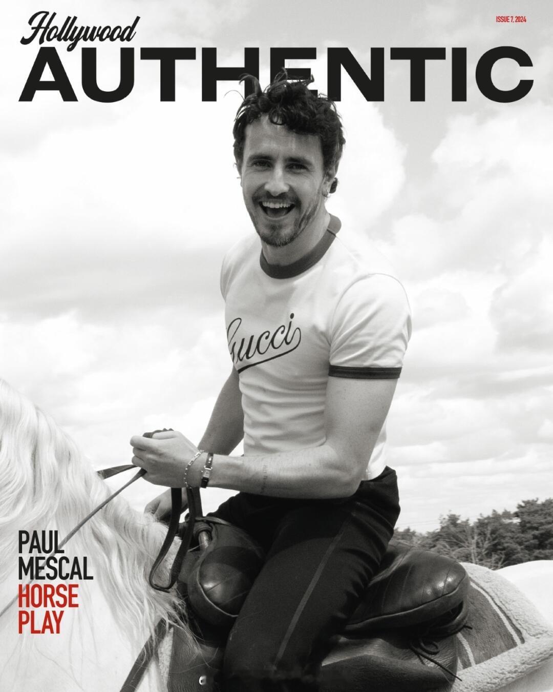 保罗·麦斯卡登上《Hollywood Authentic》杂志封面写真美图 
