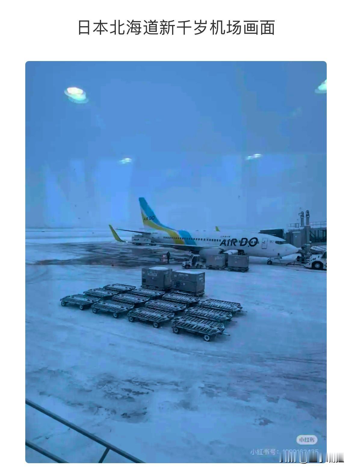 日本北海道新千岁机场大雪，很多中国旅客被迫滞留机场过夜，抱怨机场商店的货架全被抢