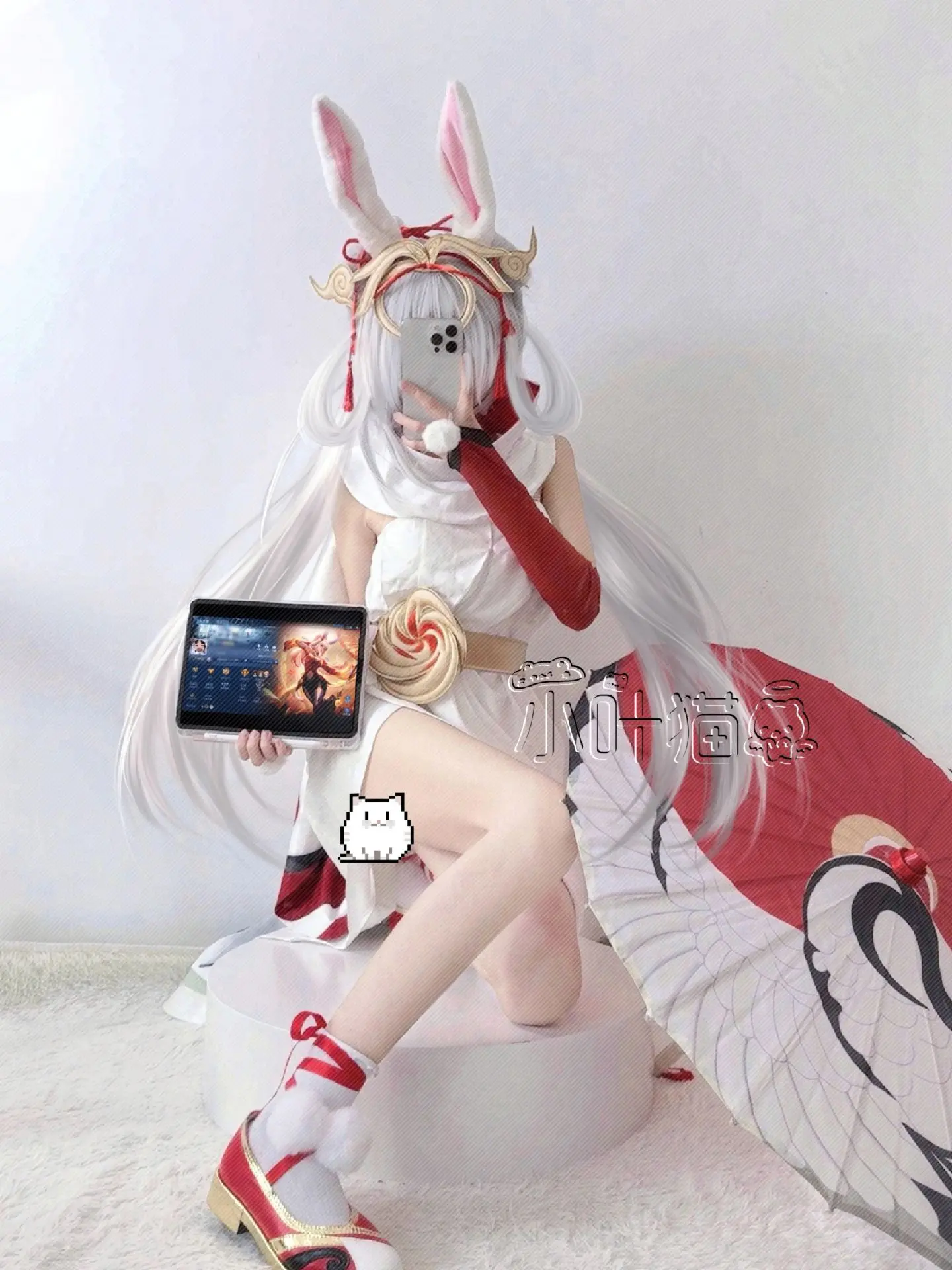 天上白鹤落一羽