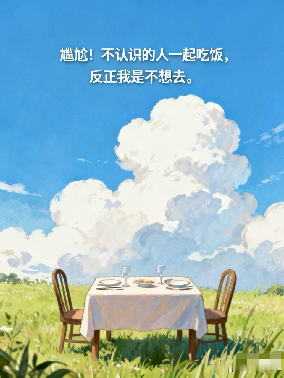 尴尬！不认识的人一起吃饭，反正我是不想去。

大家觉得我拒绝的对吗？我家那位请他
