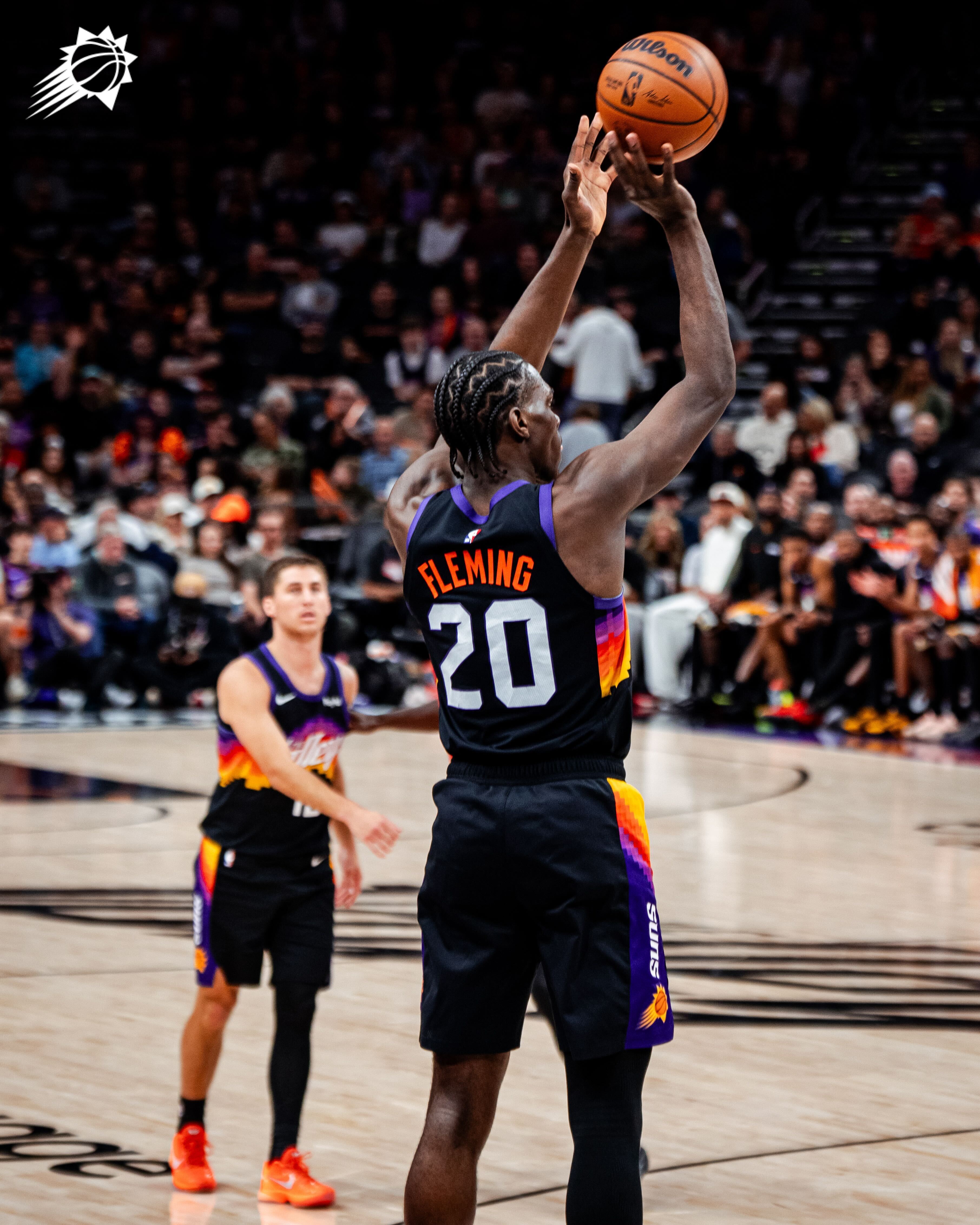 小将弗莱明本场的第2️⃣记三分👌菲尼克斯太阳 ｜旭日东升 ｜开拓者vs太阳