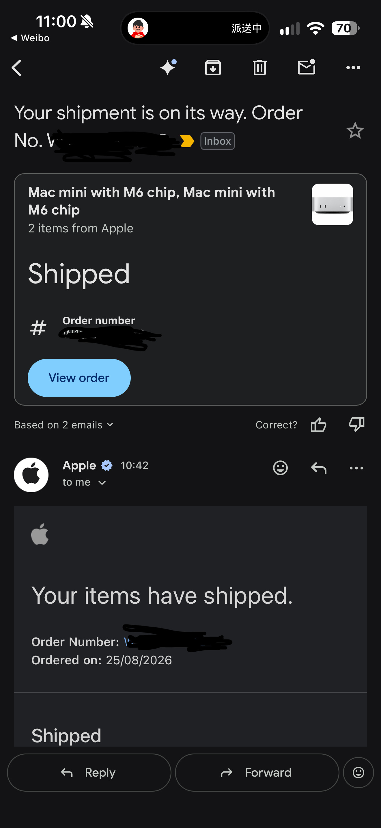 搭载 M6 芯片的全新 Mac mini 现已发货： ​​​