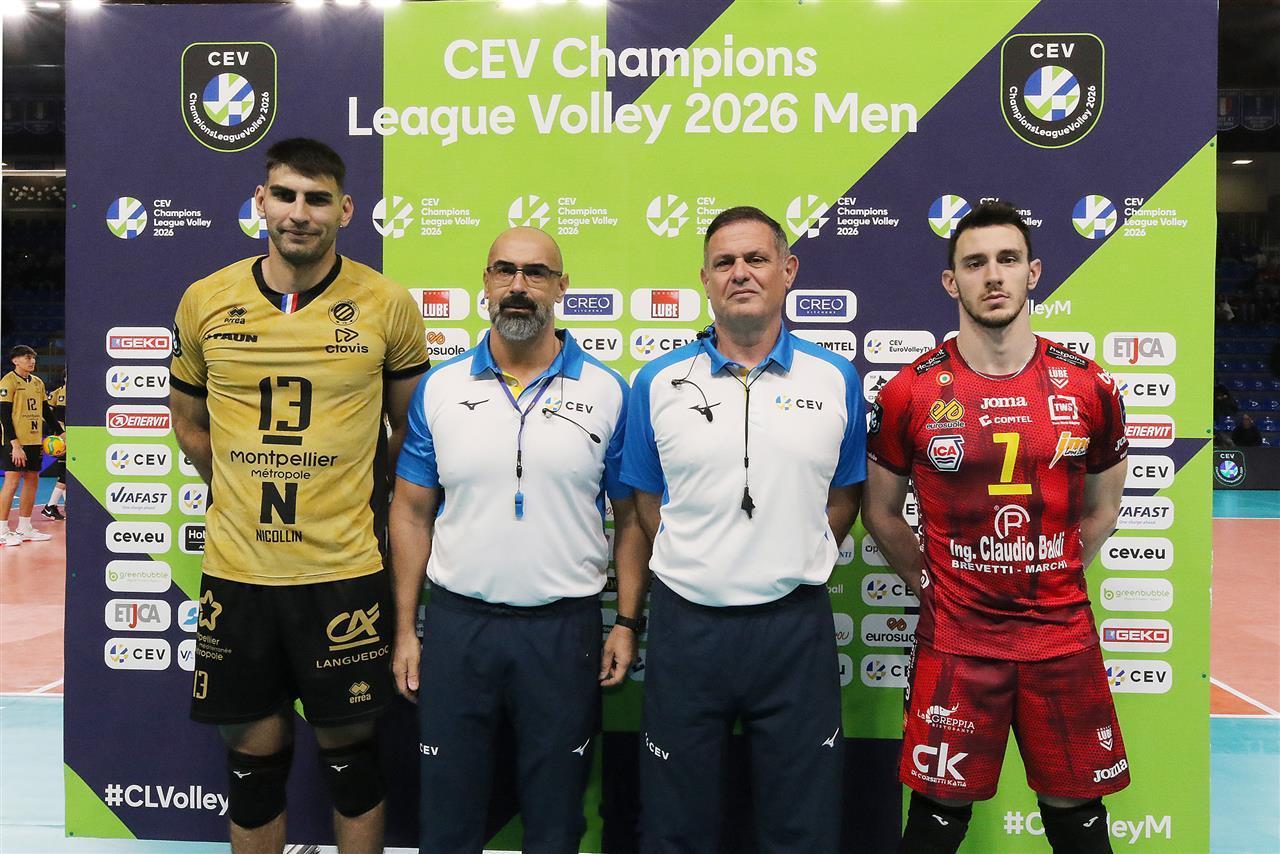 【2026男排欧冠 小组赛：奇维塔诺瓦3-0蒙彼利埃】北京时间12月10日凌晨，