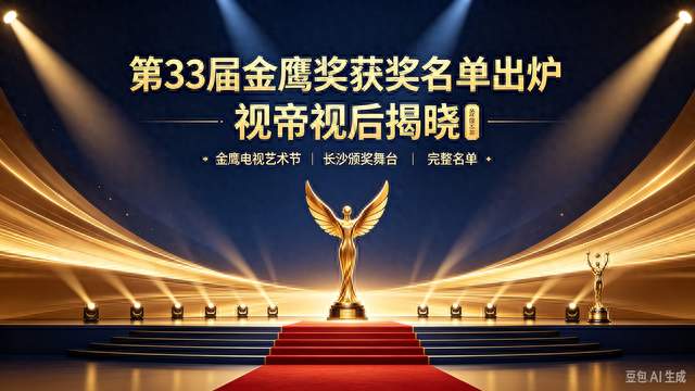 第33届金鹰奖完整获奖名单出炉！于和伟宋佳拿下视帝视后