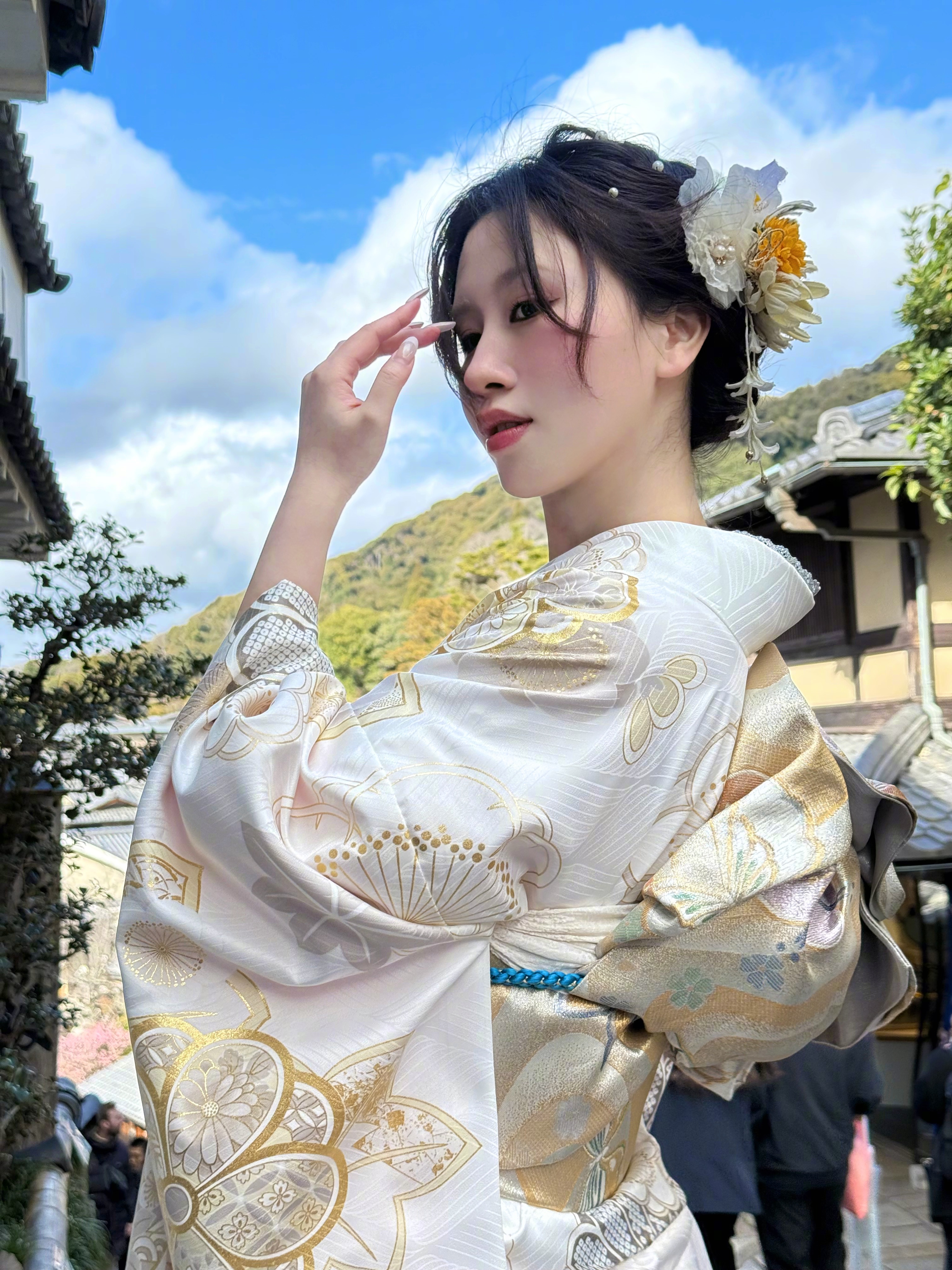 京都千金🪭一日体验卡第一次来京都 正好体验一下和服👘（爱国版没想到换装足足穿
