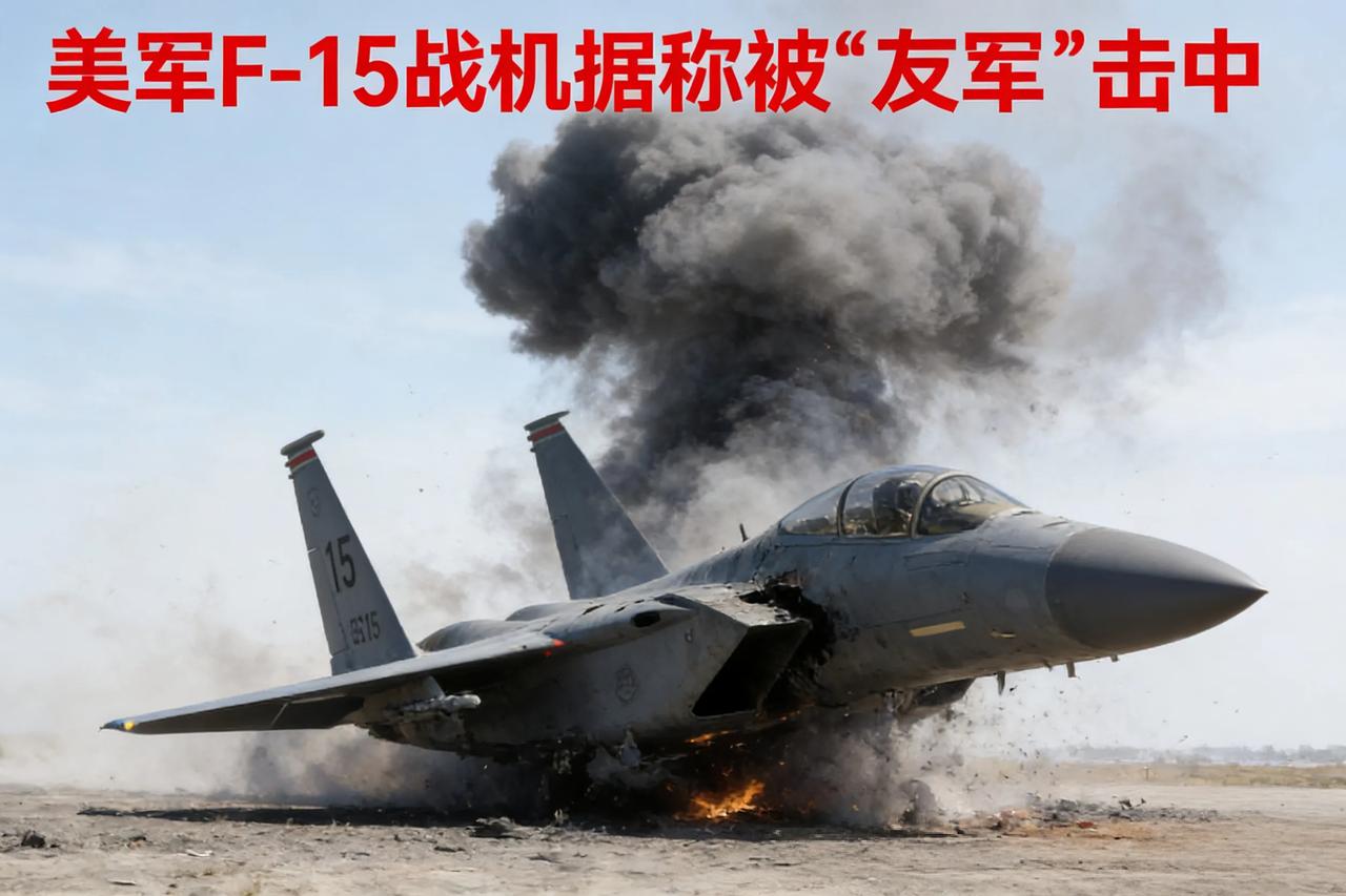 美军F15战机被击中，明明是伊朗击落的，但老美偏偏不愿意承认，说是被友军击中，真