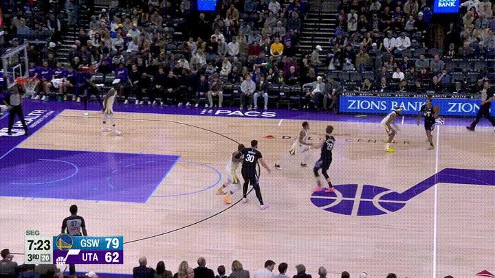 勇士恶汉追梦格林终于不嚣张了！在今天勇士客场挑战爵士的比赛中，当时比赛进行到了第