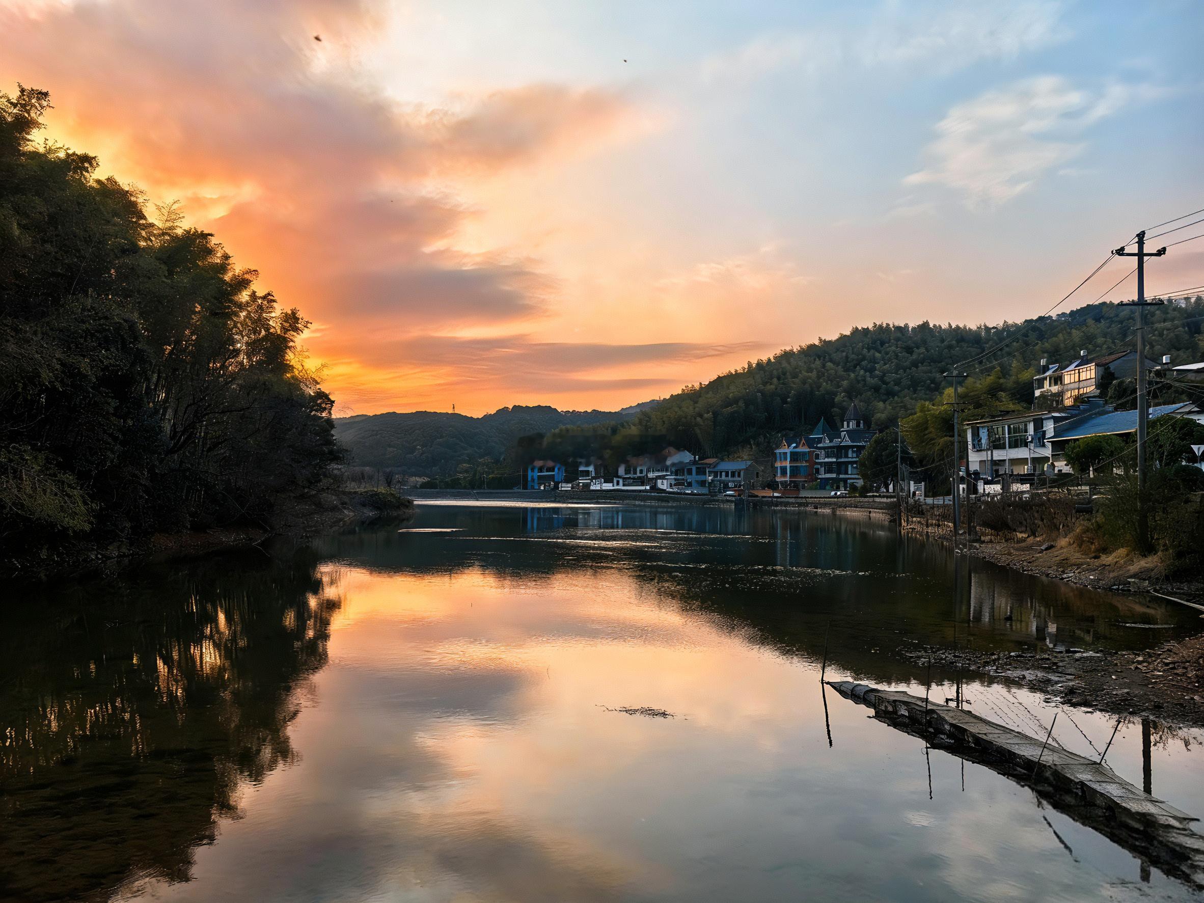 正月初七，诸暨“小瑞士”。 诸暨