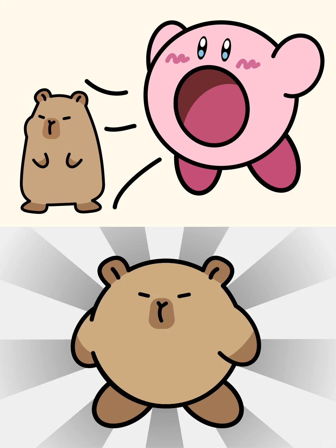 一口吃掉！星之豚比！-卡皮巴拉✨