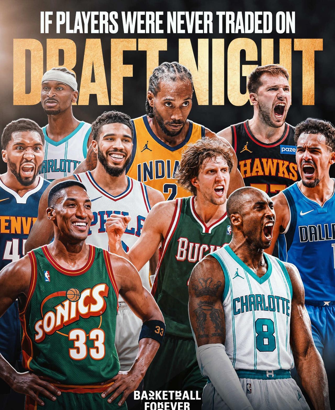 如果这些NBA球员未在选秀之夜被交易，而是在原有顺位球队，他们会更好吗？？👀?