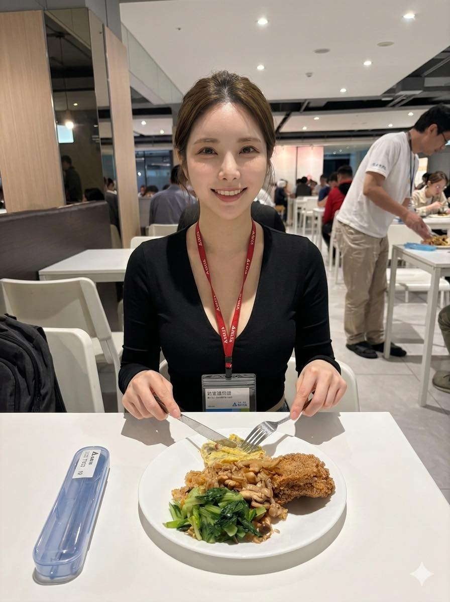 这个女的展示她们公司用餐啥公司啊？ 