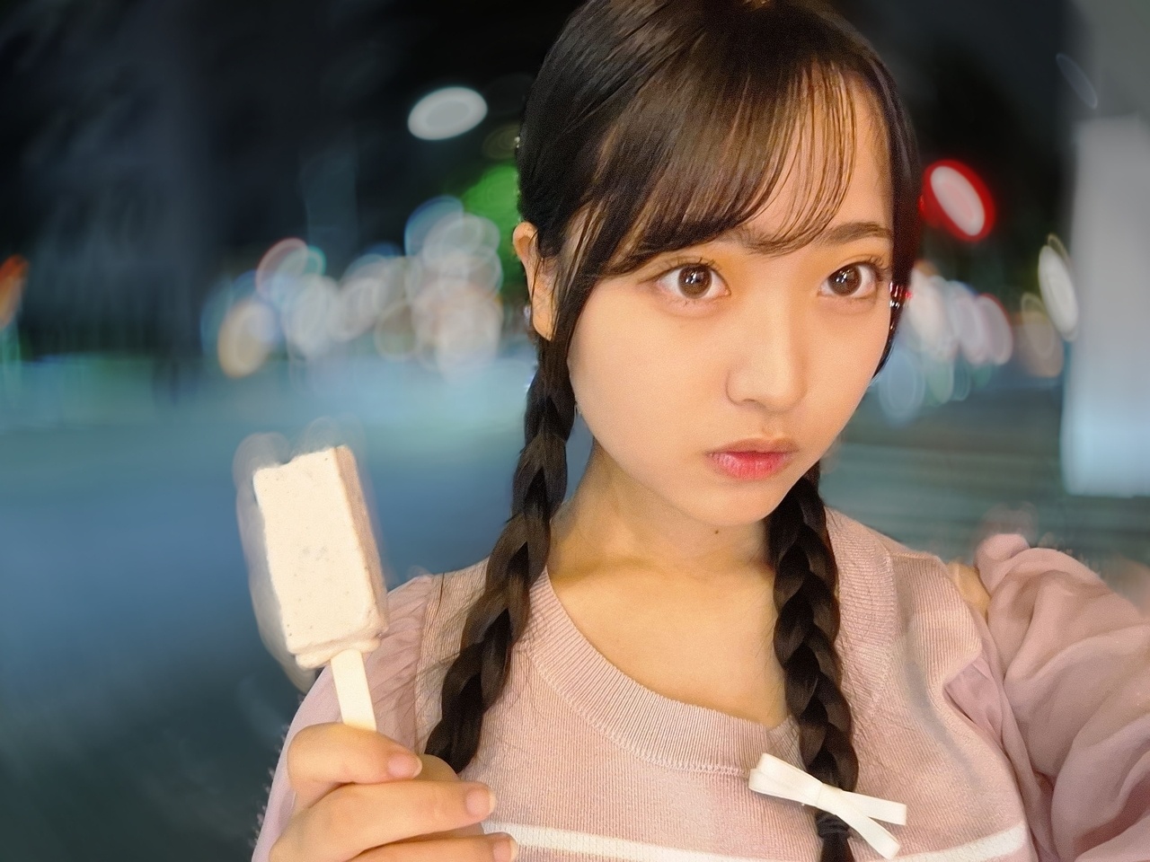 蔵盛妃那乃「これは12日のツインテからおさげにしてみましたよ〜。この髪型見てみた