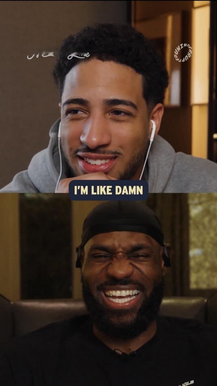 哈利伯顿做客詹姆斯的播客，谈了很多事情，聊得非常开心。哈利伯顿发推说，和传奇球员