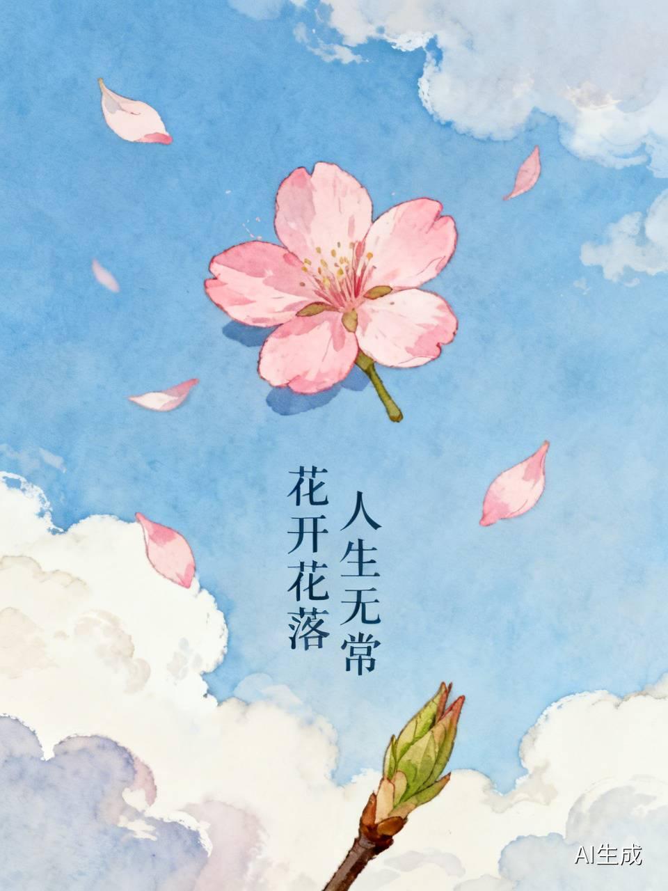 花开花落，让我明白人生就像一场花事，充满了无常与变化。

花盛开时，娇艳夺目，引