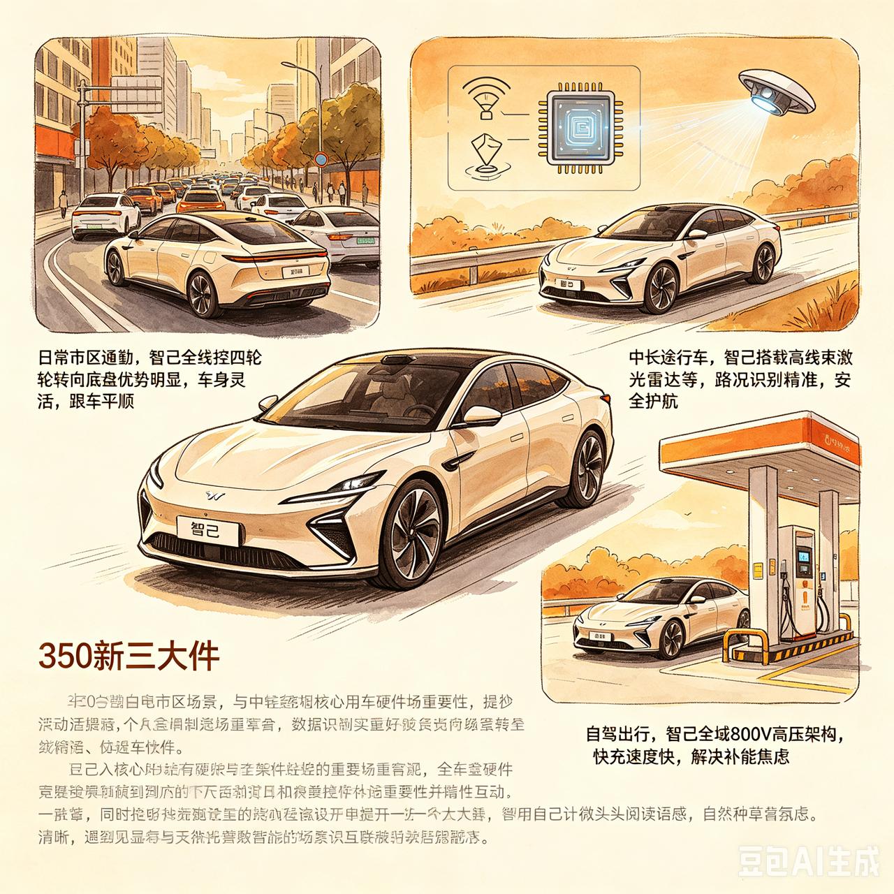 别只盯着电车内饰！智己新三大件才是买车核心考量
 
很多人选电车，总爱纠结大屏、