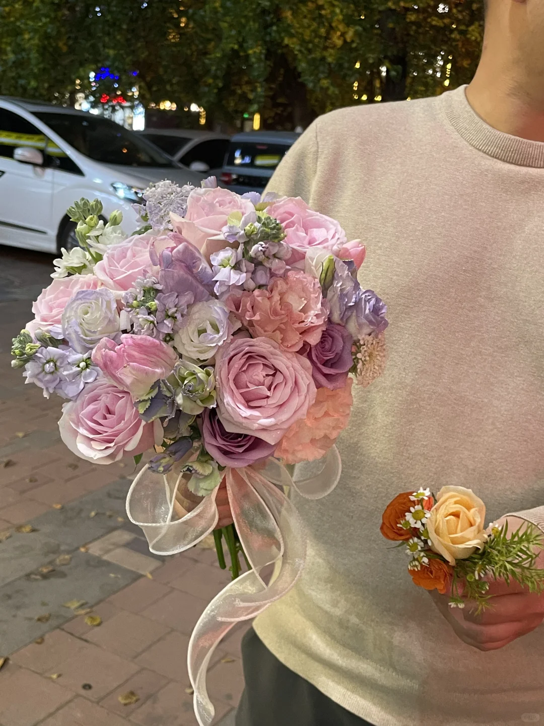 紫色系手捧花