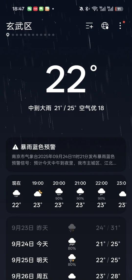 嬛嬛，朕的鞋袜湿了～
朕不仅鞋袜湿了，裤子也湿了[流泪]，南京是雨怎么跟神经病一