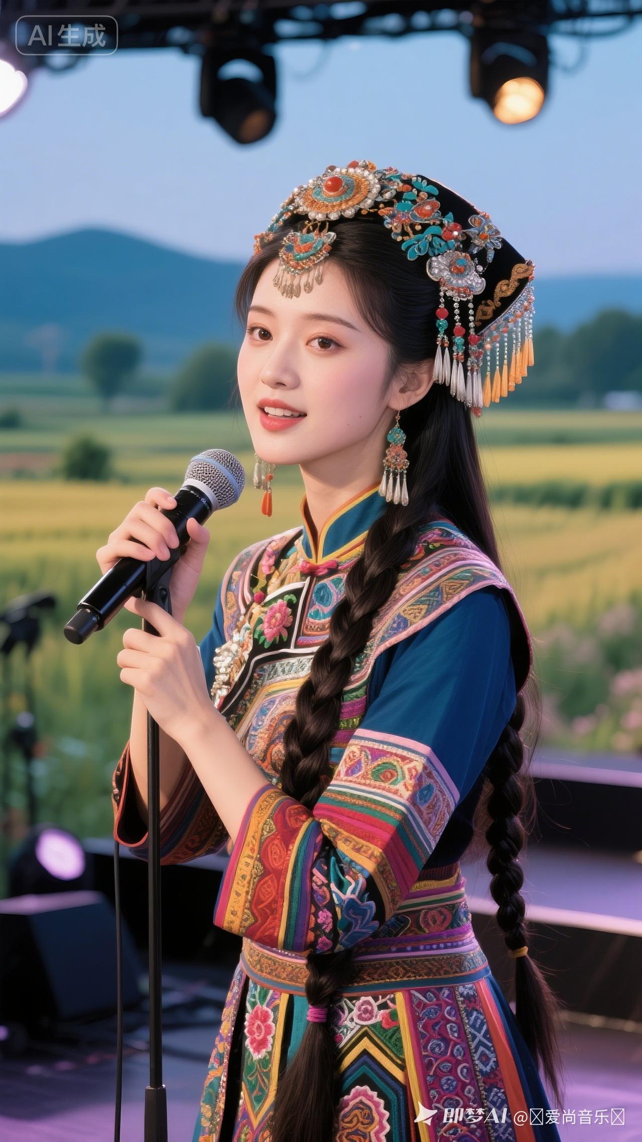 民族风舞台表演，惊艳的服饰与动人的歌声！