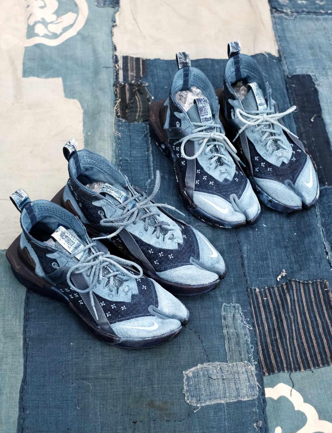 蓝染 Nike ispa 分趾鞋
经典的一款鞋 
鞋面材质的不同 染色之后 天然