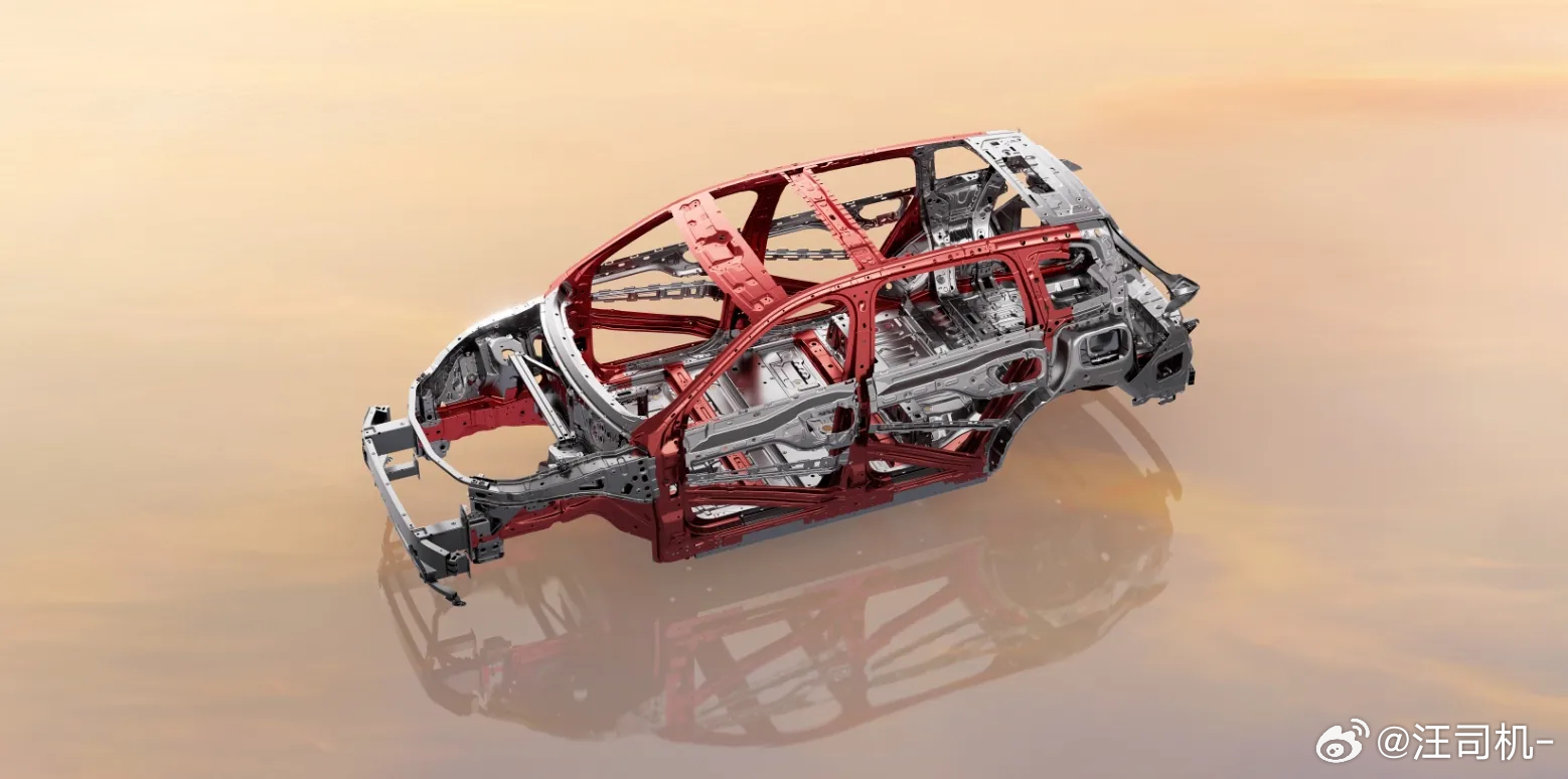 问界M6、M7、M8车身对比区别主要在门槛梁、后地板总成上 