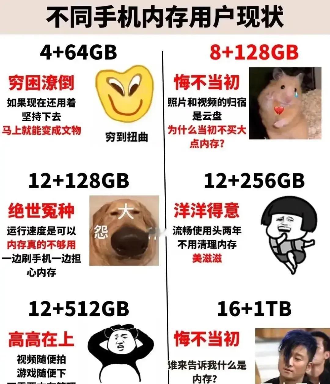 不同配置手机使用状态，也算说的很对吧。