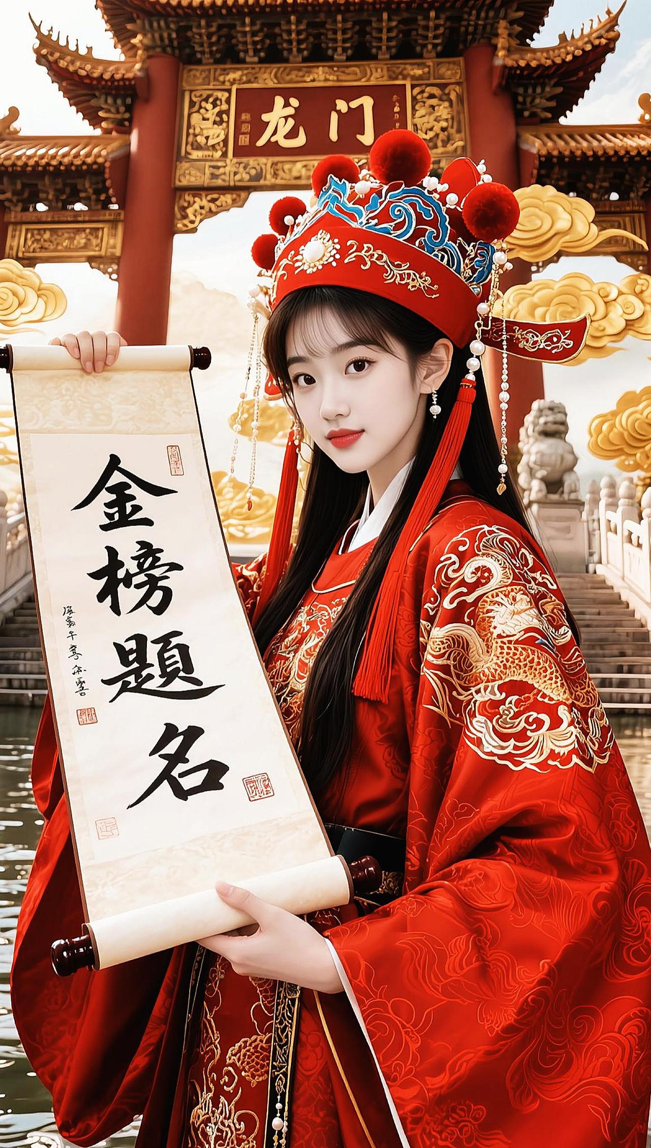 AI龙门状元写真 抖音ai创作 高考金榜题名 金榜题名 2026高考大捷