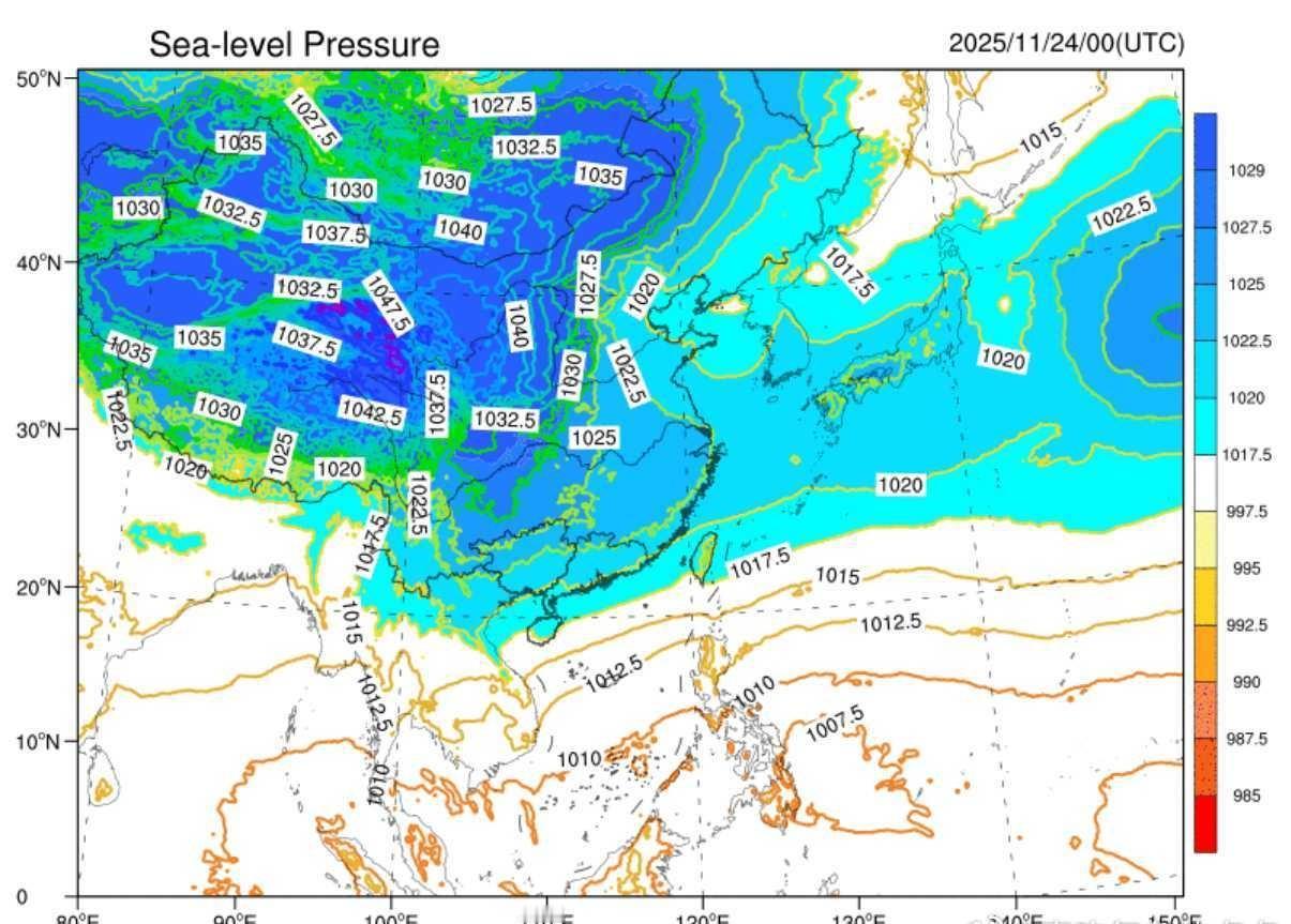 冷空气很活跃！预计23-25日，一股较强冷空气将自西向东影响我国大部地区，给北方