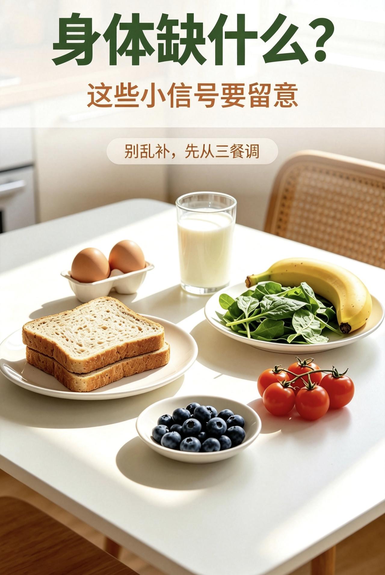 身上一些不起眼的小状况，其实是身体在提醒我们，或许缺少了某些维生素和微量元素。