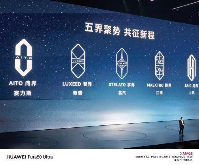 你别说，这几个logo放一起还挺像那么回事儿的智界及问界秋季新品发布会  ​​​