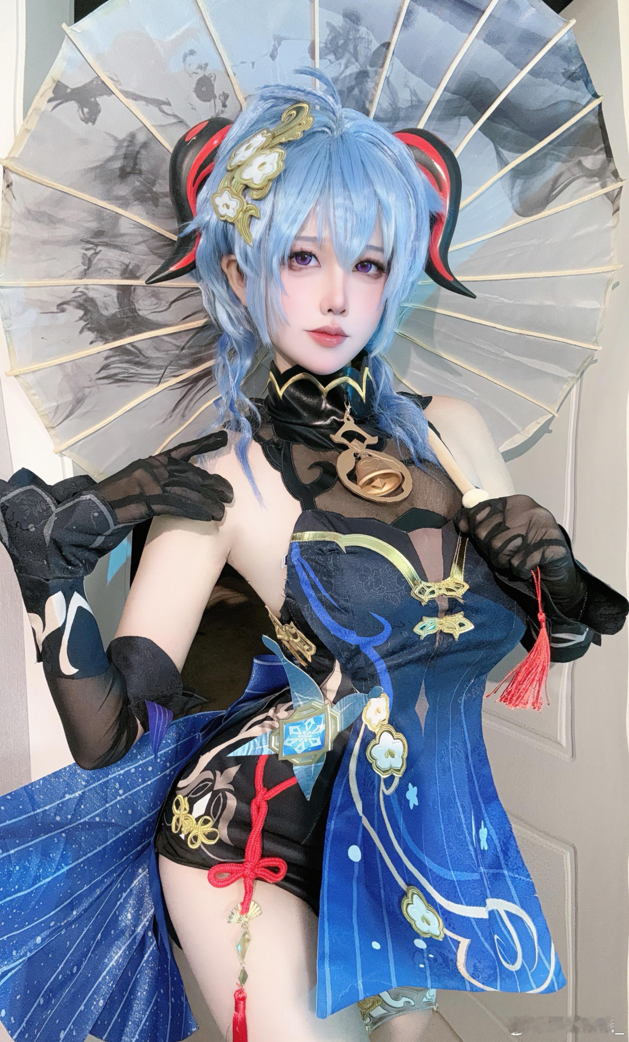 安逸的氛围#cosplay[超话]##原神##甘雨# ​​​
