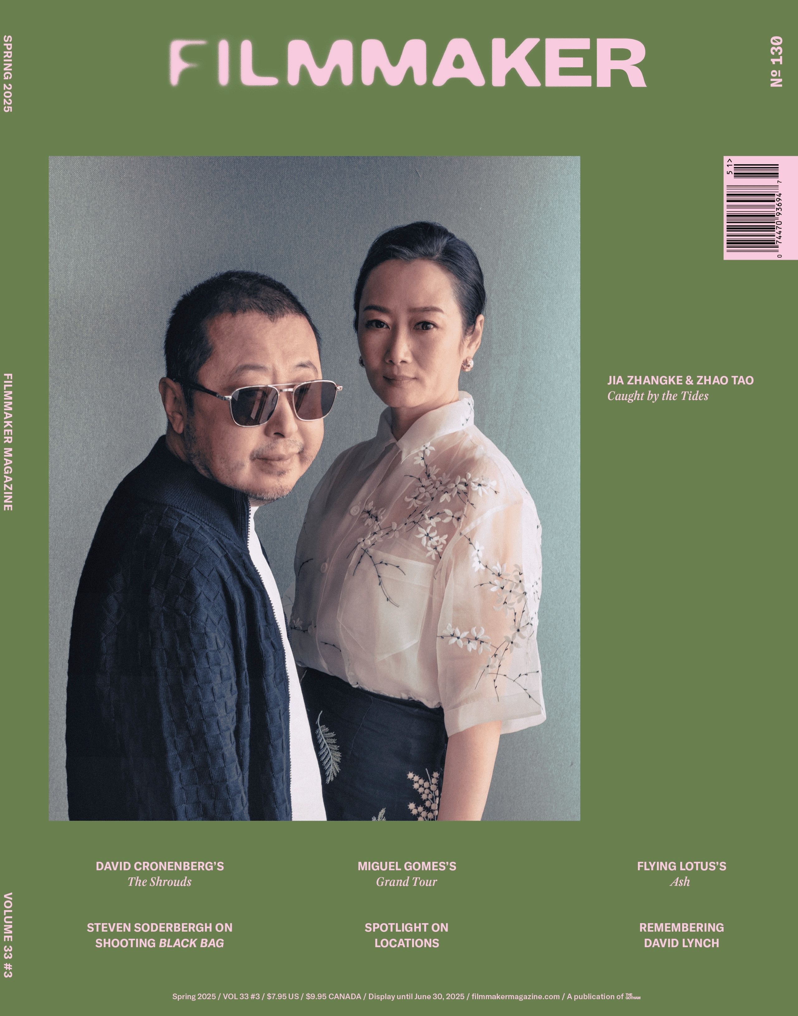 封面人物贾樟柯、赵涛电影风流一代  贾樟柯和赵涛登上Filmmaker杂志封面。