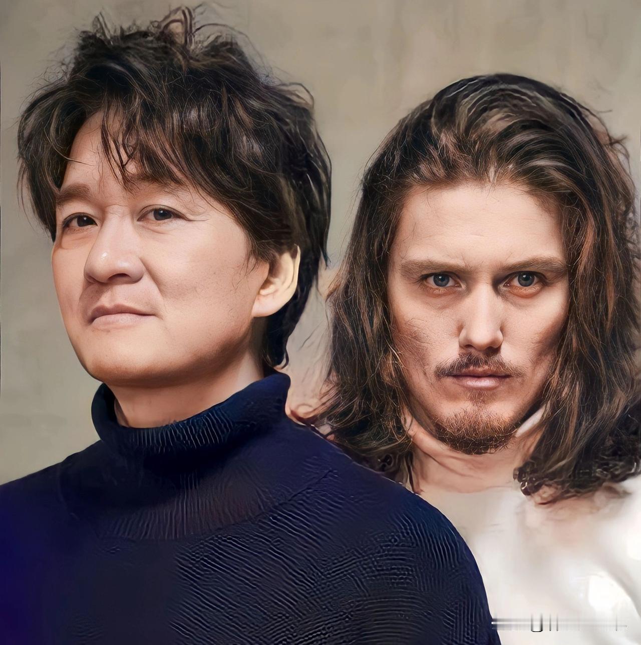 64岁周华健和34岁儿子，第一眼你能分清谁是爹谁是儿吗？
