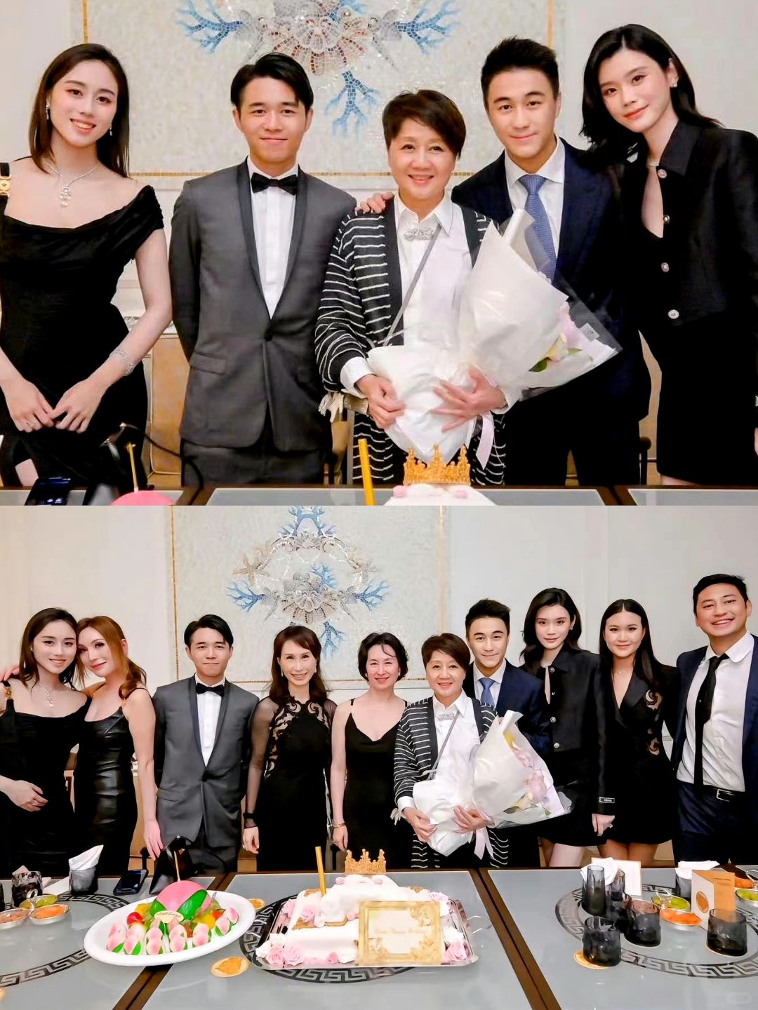 赌王四太生日家族子女都来了，好幸福啊！